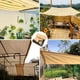 thumbnail image 2 of Malla Sombra Para Jardin 6x4m 95% Reforzada Anti-uv Beige Beige. Viene con 4 mosquetones y cuerda de 10 m., 2 of 9