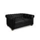 thumbnail image 3 of Sofa Florencia 2 Cuerpos Cuero Colorado Negro, 3 of 5