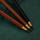 thumbnail image 4 of Eternal Vintage Brass Wooden Pencil Set: 0.5mmHB Writing Tip for Students Drawing Art & Sketching - Kawaii Stationery, 4 of 5