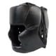 thumbnail image 3 of Casco de boxeo portátil para boxeadores de material cuero para Sparring Mma , negro 50 a 58CM, 3 of 5