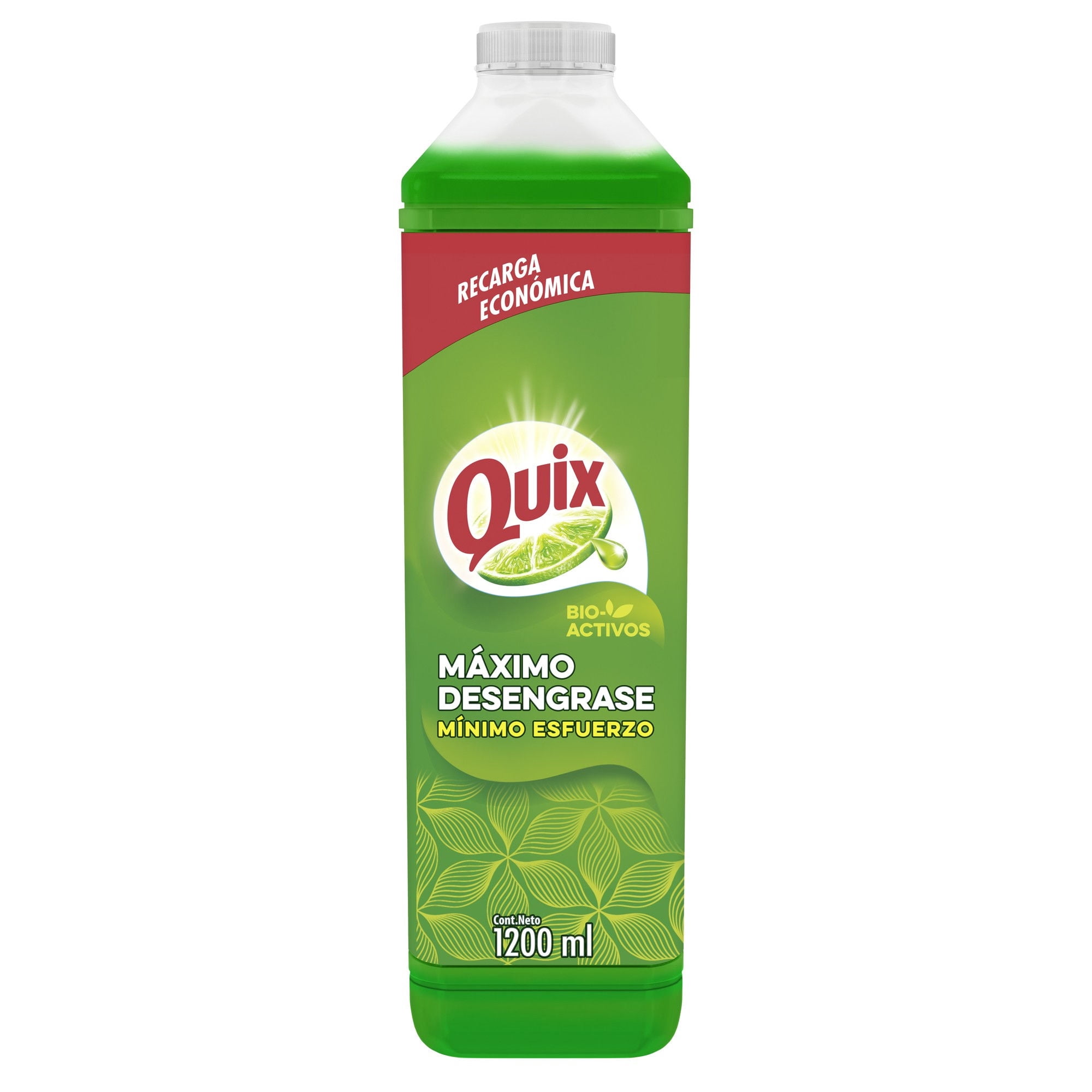 Lavalozas Líquido Limón Con Bio Activos Concentrado Botella. 1,2 L Quix