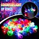 thumbnail image 5 of Anillos de iluminación CCINEE, LED parpadeantes, goma, goma, gelatina, 28 unidades, 5 of 7