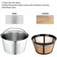 thumbnail image 2 of Filtro de café reutilizable de acero inoxidable para Bunn Brewer 8-12 Cup, 2 of 6