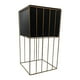 thumbnail image 5 of Set 2 Porta Macetero Pedestal Maceta Plantas Negro Dorado, 5 of 8