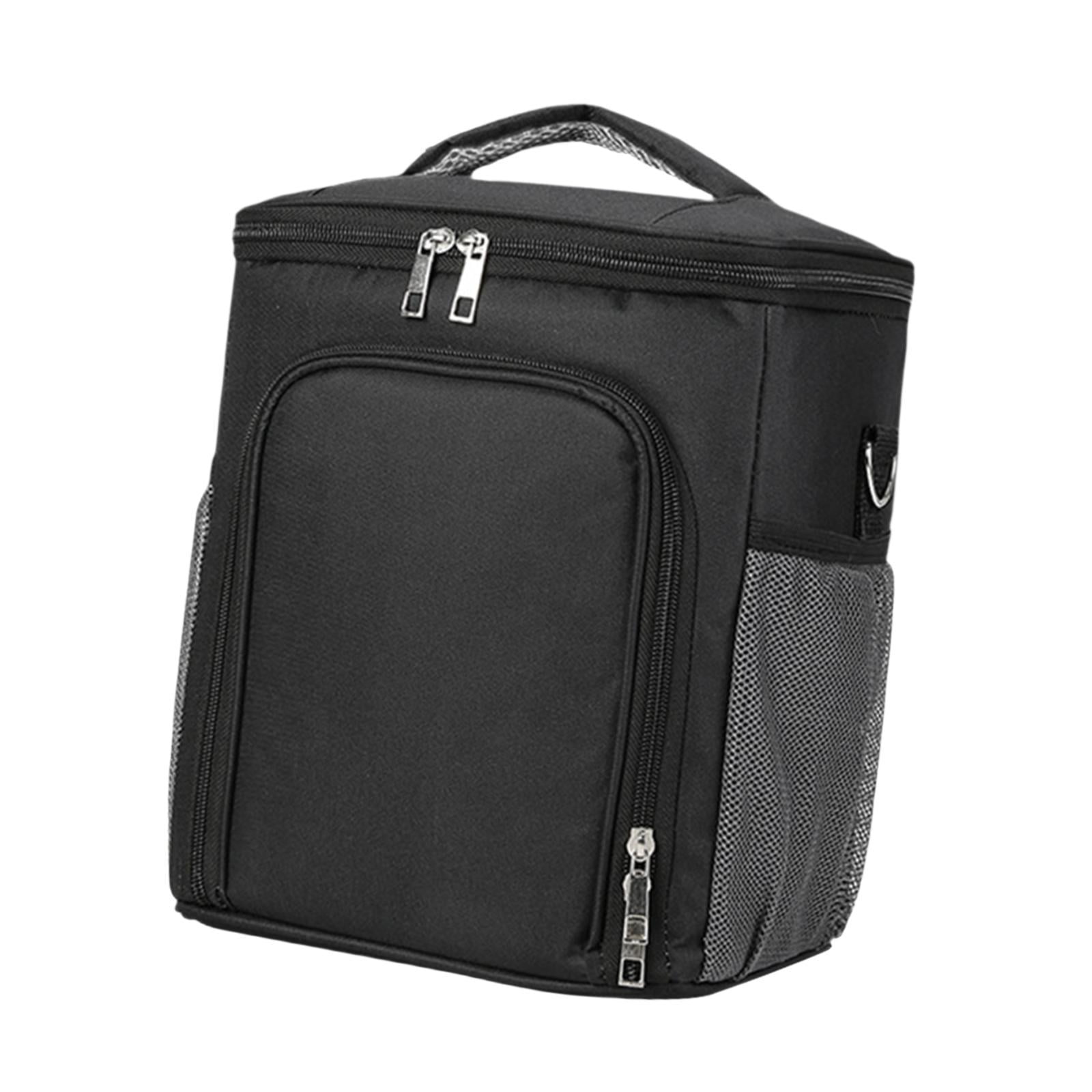 Ioensy - Bolsa Térmica Aislante, Bolso De Mano, Bolsa Térmica Para Almuerzo, Bolsa Para Viajes, Picnic Al Aire Libre, Color Negro