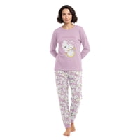 Pijama Largo Mujer Algodón Invierno Hello Kitty C2 Top