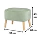 thumbnail image 3 of Pouf Máxima Verde Claro Altea 55x45x45 cm, 3 of 3