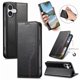 thumbnail image 4 of Funda tipo cartera para iPhone 16 de piel con cierre magnético, ranuras para tarjetas y correa para la muñeca Negro, 4 of 6
