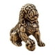 thumbnail image 3 of Estatua De León Chino De Latón, Figura De Mascota De Té, 1x1 Pulgadas, Para Colección De Mesa Auxiliar Izquierda, 3 of 3