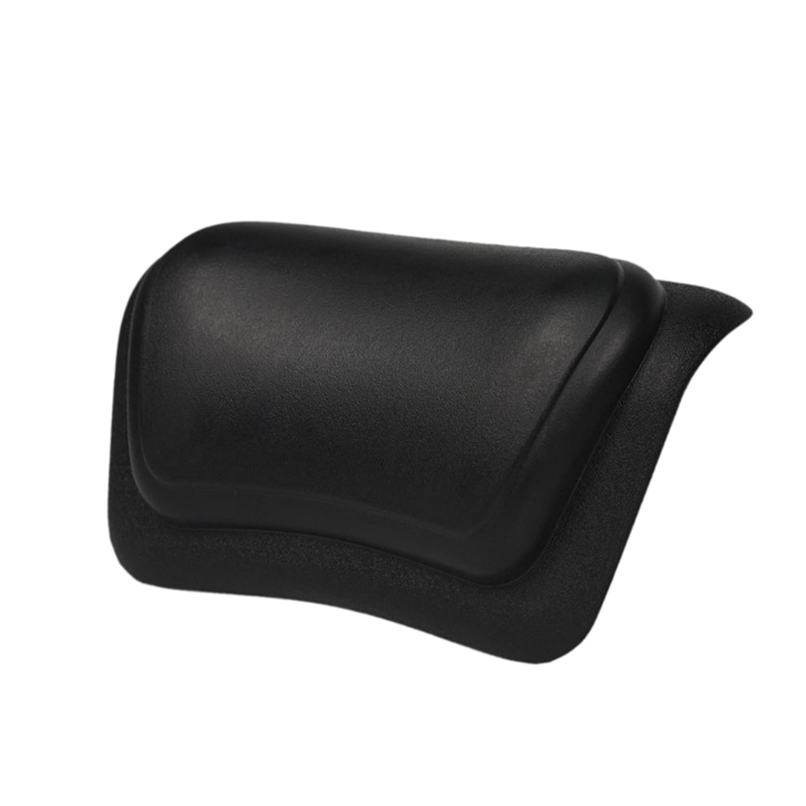 Bothyi - Almohada De Baño De Poliuretano De Secado Rápido Para Bañeras De Hidromasaje Con Base De Succión, Accesorios De Baño Para El Hogar, Color Negro