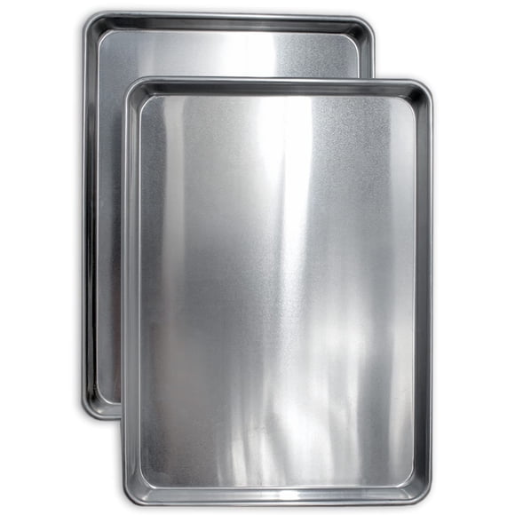 Bandeja para hornear, media hoja de aluminio con azafrán y salvia, paquete de 2