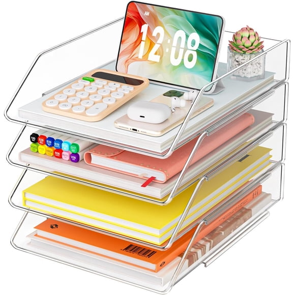 Organizador Acralico YKLSLH 4 Niveles A4 Apilable