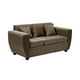 thumbnail image 2 of Sofa 3 Cuerpos Kansas Felpa-Chocolate, 2 of 5