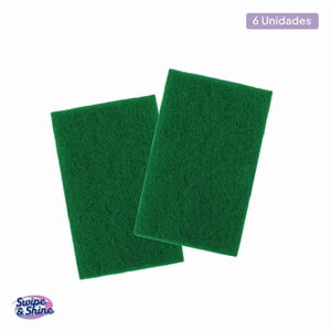 Set 6 Pads Alta Resistencia Green Swipe & Shine 1 Un