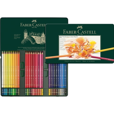 Faber Castell - Lápices Colores Polychromos Faber-Castell X60 Colores