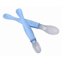 Genérico - Set 3 Cucharas Ergonomica Silicona Flexible Para Bebe Lau