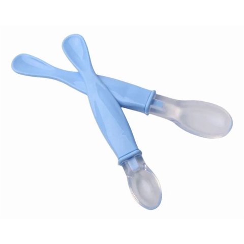 Genérico - Set 3 Cucharas Ergonomica Silicona Flexible Para Bebe Lau