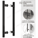 thumbnail image 3 of Manillón doble acero inox 100 cm puerta madera y cristal #2, 3 of 3