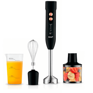 Raf - Kit Batidor Inmersión Procesador Triturador Alimentos 4 En 1