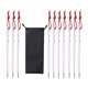 thumbnail image 1 of Tienda De Campa?a Clavo Anclajes Estacas De Metal Para Suelo Para Senderismo Al Aire Libre Postre Plata 10pcs, 1 of 5