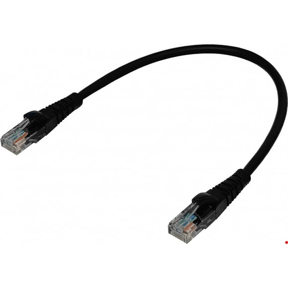 CPN-03-4 LINKMADE 4 Unidades 30CM CAT5E NEGRO LSZH Cable de Conexión Moldeado Multifilar