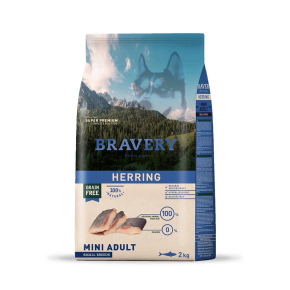 Bravery Herring Adult Razas Pequeñas 2 kg Perro