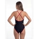 thumbnail image 2 of Traje de baño mujer natación con franja rojo, 2 of 2