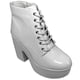 thumbnail image 2 of Botin Charol Taco Alto con Plataforma 60 Yassne Blanco, 2 of 5