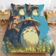 thumbnail image 1 of x349 My Neighbor Totoro Bed Duvet Cover Microfiber Bedding Sets 3D Printed Lightweight 3 Piece Comforter Sets, 1 Duvet Cover And 2 Pillow Shams for Kids Boys Girls 90"x90" jn349, 1 of 5