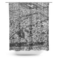 Andes1 - Cortina De Baño Vista Aerea De Santiago