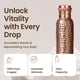 thumbnail image 3 of Botella de agua Otiem Pure Copper, 1 litro/34 oz, hecha a mano, ayurvédica, 3 of 9