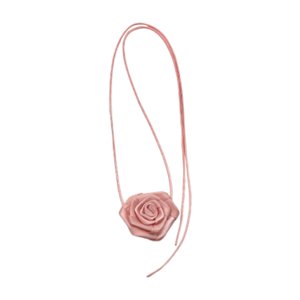 Ioensy - Collar De Flores Gargantilla Collar Banda Para El Cuello Para Cena Fiesta Aniversario Festival Rosa