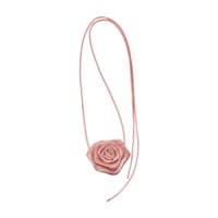 Ioensy - Collar De Flores Gargantilla Collar Banda Para El Cuello Para Cena Fiesta Aniversario Festival Rosa
