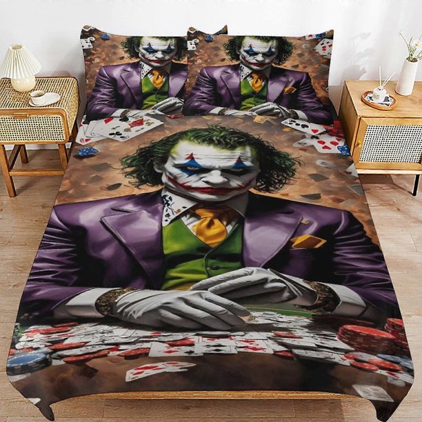 Joker Bedding Se Ultra Soft Skin-Friendly Duvet Cover3 Piece, Cute Comforter Cover Bed Set