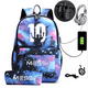 thumbnail image 1 of Messi Backpack Boys Girls Laptop Capacity School Bag Usb Charging Anti Theft and Waterproof Canvas Casual Mochilas, 1 of 3