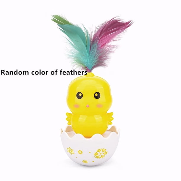 Funny Cat Toys Self Hi Cat Toy Ball Funny Tumbler Cat Catch Ball Colorful Feather Cat Stick