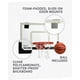 thumbnail image 4 of Miniaro de baloncesto SKLZ 18 con tablero irrompible y 5 bolas, 4 of 7