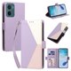 thumbnail image 2 of Funda Cartera Tricolor para Motorola Moto G05 con Soporte, Morado, 2 of 6