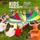 thumbnail image 5 of Paracaídas de juego para niños GSi de 10,5 m, arcoíris, juguete para exteriores, 5 of 8