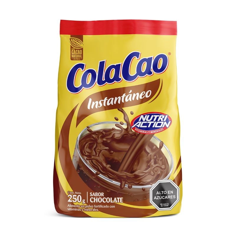 Saborizante De Leche Instantáneo Sabor Chocolate Bolsa 250 g Cola Cao