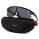 thumbnail image 3 of POLASUP GAFAS LENTES DE SOL Gafas de sol deportivas negras con lentes oscuros y diseño aerodinámico. Protección UV 400, ligera y resistente. Ideales para ciclismo, running y actividades, 3 of 5