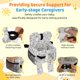 thumbnail image 3 of Asiento para carrito de compras BeesMith 28 × 15 cm Elefante gris, 3 of 9