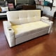 thumbnail image 2 of Sofá Cama Felpa Beige Claro Royal 2 Plazas con Puffs y Respaldo Reclinable, 2 of 4