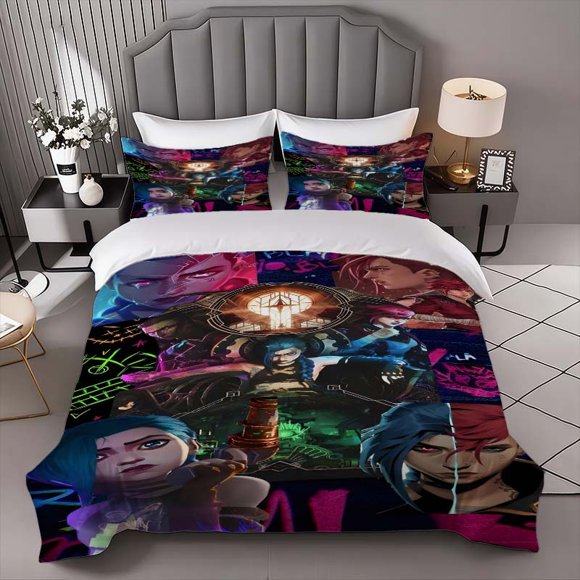 Jinx Wei Jigsaw Puzzle Themed Bedding Set Duvet Cover and Pillowcase Set Soft and Comfortable