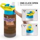 thumbnail image 4 of Monster Bash Botella de Agua con Tapa Pop Top de Un Toque, Acero Inoxidable, a Prueba de Fugas, para Deportes, Botella Infantil azul 12 oz, 4 of 6