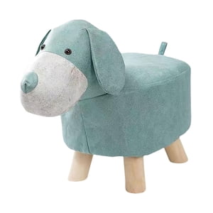 Magideal - Reposapiés De Animales Tapizado Otomano Para Niños, Taburete De Aprendizaje, Bonito Cojín Acolchado, Taburete Para Cambiar Zapatos, Reposapiés Para Do Perro