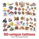 thumbnail image 2 of Tatuajes temporales Savvi Paw Patrol, 50 personajes de 4 a 12 años o más, 2 of 7