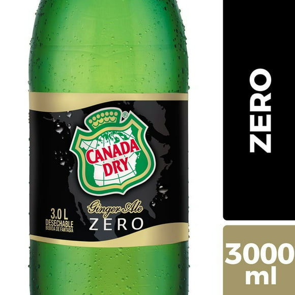 Bebida Ginger Ale Zero Botella, 3 L