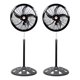 thumbnail image 1 of Set de 2 ventiladores de pedestal 18 pulgadas base completa negro, 1 of 2