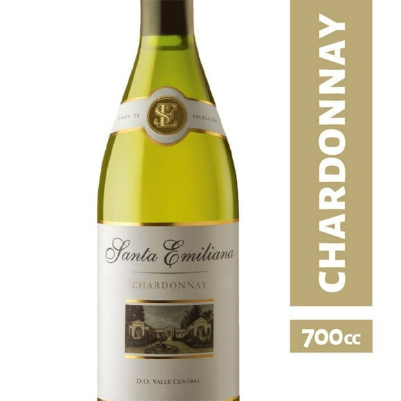 Vino Blanco Santa Emiliana Chardonnay Botella, 700 cc